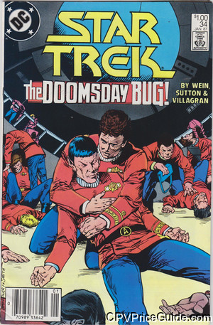 Star Trek #34 $1.00 Canadian Price Variant Comic Book Picture
