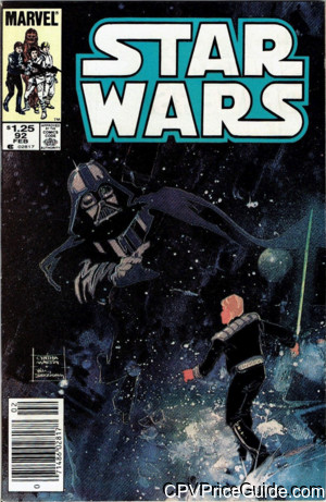 Star Wars #92 $1.25 Canadian Price Variant Comic Book Picture