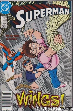 Superman Vol 2 #15 $1.00 Canadian Price Variant Comic Book Picture