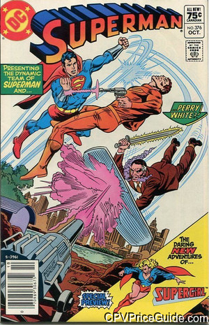 Superman #376 75¢ Canadian Price Variant Comic Book Picture