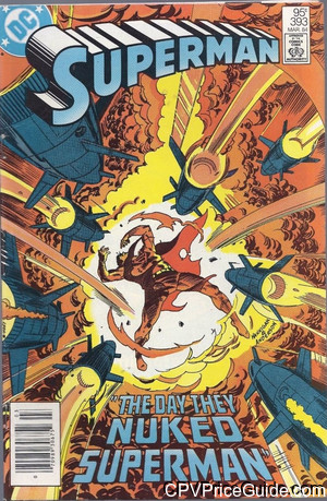 Superman #393 95¢ CPV Comic Book Picture