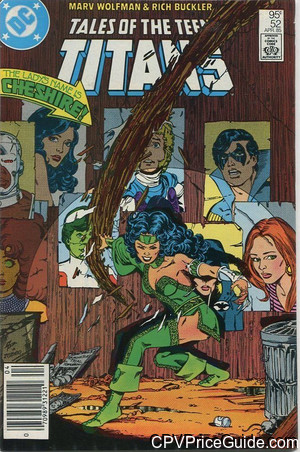 Tales of the Teen Titans #52 95¢ Canadian Price Variant Comic Book Picture