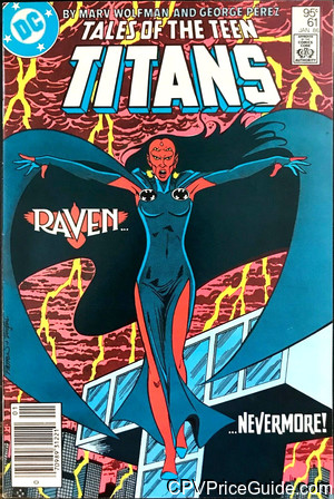 Tales of the Teen Titans #61 95¢ CPV Comic Book Picture