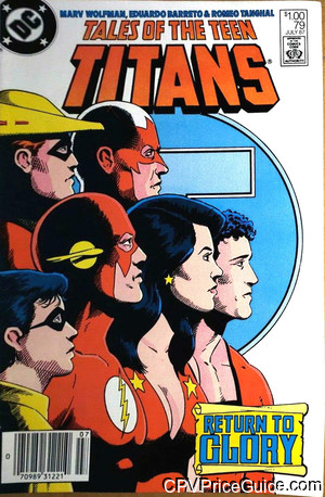 Tales of the Teen Titans #79 $1.00 Canadian Price Variant Comic Book Picture
