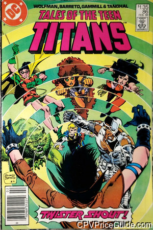 tales of the teen titans 86 cpv canadian price variant image