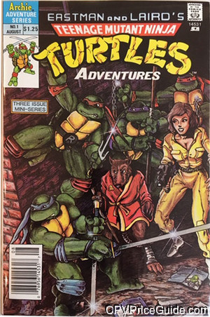teenage mutant ninja turtles adventures mini series 1 cpv canadian price variant image
