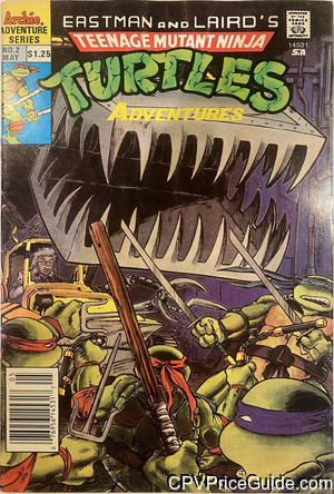 Teenage Mutant Ninja Turtles Adventures #2 $1.25 Canadian Price Variant Comic Book Picture
