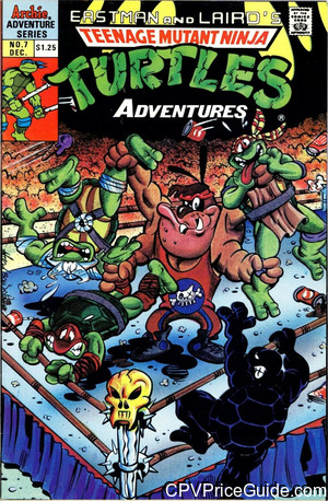 Teenage Mutant Ninja Turtles Adventures #7DE $1.25  Canadian Price Variant Comic Book Picture