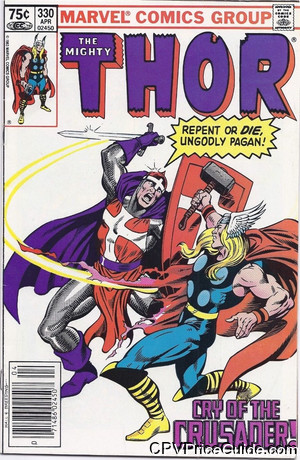 Thor #330 75¢ Canadian Price Variant Comic Book Picture