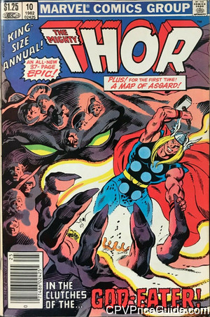 Thor Annual #10 $1.25 Canadian Price Variant Comic Book Picture