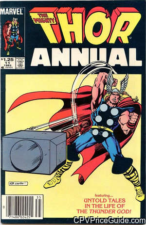 Thor Annual #11 $1.25 Canadian Price Variant Comic Book Picture
