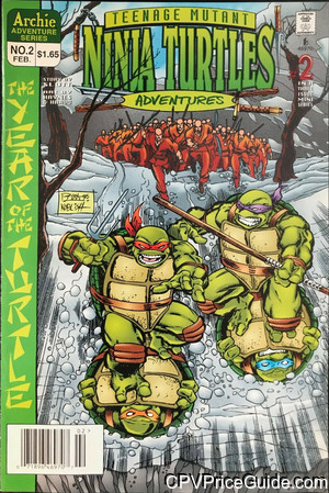TMNT Adventures Year of the Turtle #2 $1.65 Canadian Price Variant Comic Book Picture