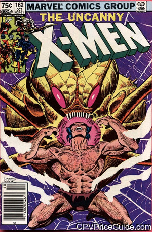 Uncanny X-Men #162 75¢ CPV Comic Book Picture