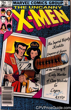Uncanny X-Men #172 75¢ CPV Comic Book Picture