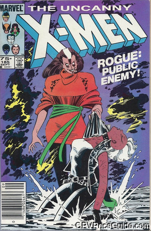 Uncanny X-Men #185 75¢ CPV Comic Book Picture