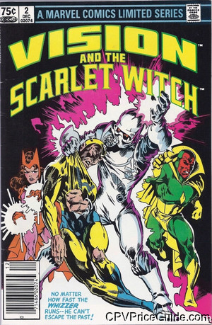 Vision and Scarlet Witch #2 75¢ CPV Comic Book Picture