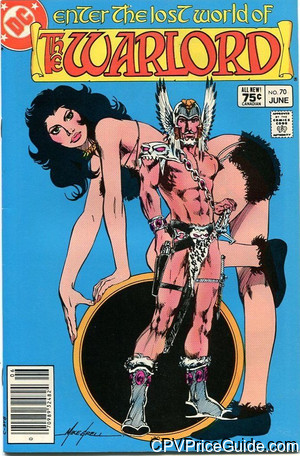 Warlord #70 75¢ CPV Comic Book Picture