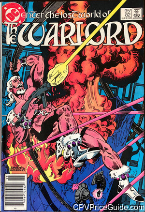 Warlord #82 95¢ CPV Comic Book Picture