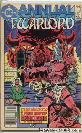 Warlord Annual #4 $1.60 CPV Comic Book Picture