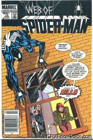 Web of Spider-Man #12 95¢ CPV Comic Book Picture
