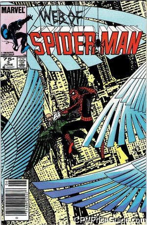 Web of Spider-Man #3 75¢ Canadian Price Variant Comic Book Picture