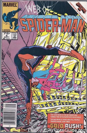 Web of Spider-Man #6 75¢ Canadian Price Variant Comic Book Picture