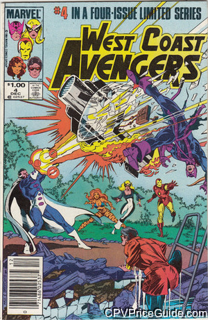 West Coast Avengers Limited Series #4 $1.00 CPV Comic Book Picture