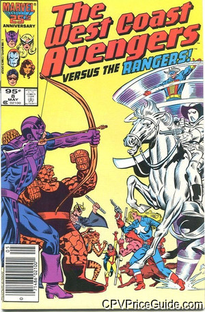 West Coast Avengers #8 95¢ CPV Comic Book Picture