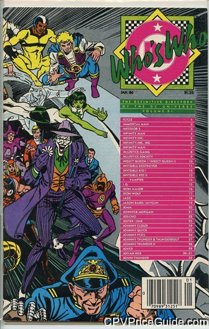 Who's Who: The Definitive Directory of the DC Universe #11 $1.35 Canadian Price Variant Comic Book Picture