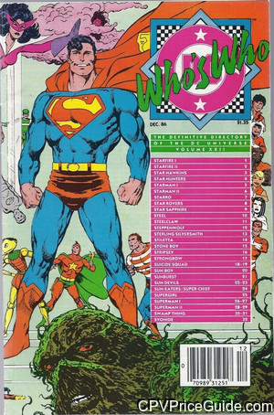 Who's Who: The Definitive Directory of the DC Universe #22 $1.35 CPV Comic Book Picture