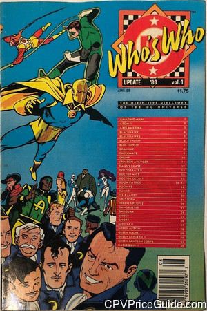 Who's Who Update '88 #1 $1.75 Canadian Price Variant Comic Book Picture